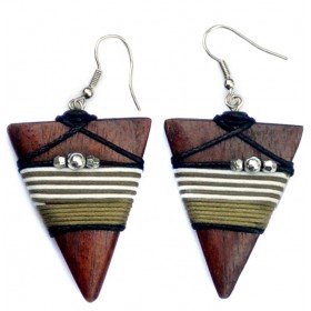 Tribal Pyramid Earrings
